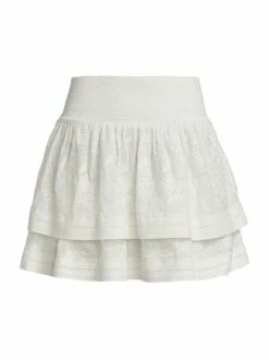 Alice + Olivia Bethie Tiered Miniskirt