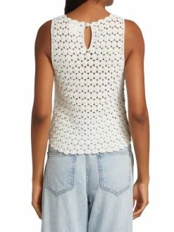 Alice + Olivia Reva Pearl Crochet Top -Alice + Olivia Sales unnamed file 2743
