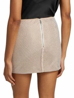 Alice + Olivia Ramos Crystal-Embellished Miniskirt -Alice + Olivia Sales unnamed file 2757