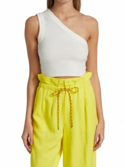Alice + Olivia Elden Crop One-Shoulder Tank Top -Alice + Olivia Sales unnamed file 2772