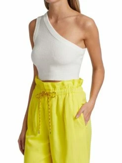 Alice + Olivia Elden Crop One-Shoulder Tank Top -Alice + Olivia Sales unnamed file 2773