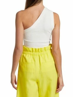Alice + Olivia Elden Crop One-Shoulder Tank Top -Alice + Olivia Sales unnamed file 2774
