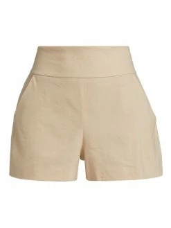 Alice + Olivia Donald Linen-Blend Shorts Ocean Blue 8 Alice + Olivia Donald Linen-Blend Shorts Ocean Blue -Alice + Olivia Sales unnamed file 289