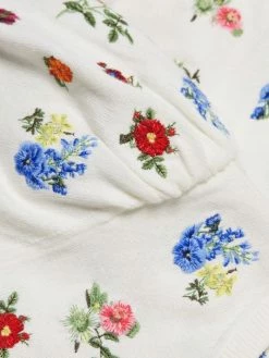 Alice + Olivia Risa Embroidered Puff-Sleeve Top -Alice + Olivia Sales unnamed file 297