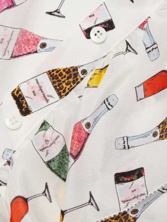 Alice + Olivia Robbie Ruffle-Shoulder Silk Blouse 9 Alice + Olivia Robbie Ruffle-Shoulder Silk Blouse - Image 7