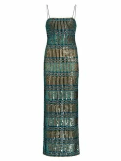 Alice + Olivia Fifi Embellished Maxi-Dress
