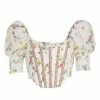 Alice + Olivia Audie Floral Puff-Sleeve Corset Top -Alice + Olivia Sales unnamed file 348