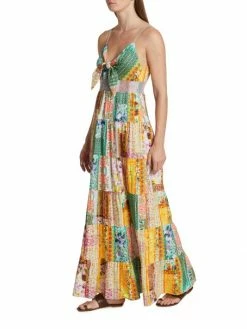 Alice + Olivia Karolina Paneled Linen-Blend Maxi Dress 12 Alice + Olivia Karolina Paneled Linen-Blend Maxi Dress -Alice + Olivia Sales unnamed file 408