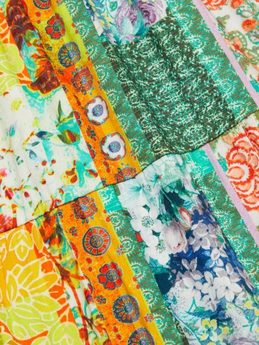 Alice + Olivia Karolina Paneled Linen-Blend Maxi Dress 9 Alice + Olivia Karolina Paneled Linen-Blend Maxi Dress - Image 7