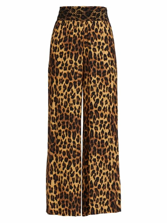 Alice + Olivia Russel Leopard High-Waisted Wide-Leg Pants 3 Alice + Olivia Russel Leopard High-Waisted Wide-Leg Pants