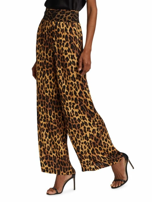 Alice + Olivia Russel Leopard High-Waisted Wide-Leg Pants 6 Alice + Olivia Russel Leopard High-Waisted Wide-Leg Pants - Image 4