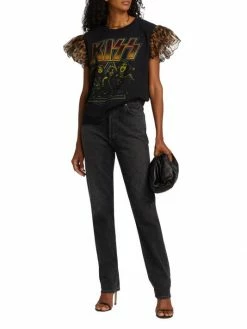 Alice + Olivia Miller Ruffle-Shoulder Boyfriend Tank -Alice + Olivia Sales unnamed file 451