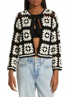 Alice + Olivia Anderson Crochet Cardigan 11 Alice + Olivia Anderson Crochet Cardigan -Alice + Olivia Sales unnamed file 473