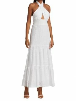 Alice + Olivia Lyndon Cross-Front Halter Maxi Dress 11 Alice + Olivia Lyndon Cross-Front Halter Maxi Dress -Alice + Olivia Sales unnamed file 480