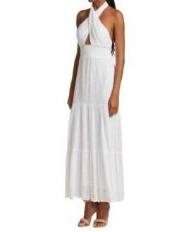 Alice + Olivia Lyndon Cross-Front Halter Maxi Dress 12 Alice + Olivia Lyndon Cross-Front Halter Maxi Dress -Alice + Olivia Sales unnamed file 481