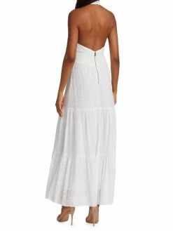 Alice + Olivia Lyndon Cross-Front Halter Maxi Dress 13 Alice + Olivia Lyndon Cross-Front Halter Maxi Dress -Alice + Olivia Sales unnamed file 482