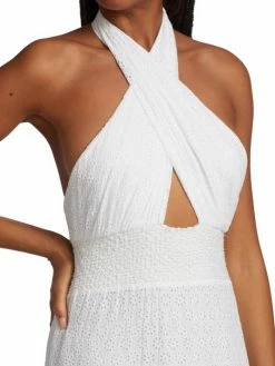 Alice + Olivia Lyndon Cross-Front Halter Maxi Dress 14 Alice + Olivia Lyndon Cross-Front Halter Maxi Dress -Alice + Olivia Sales unnamed file 483