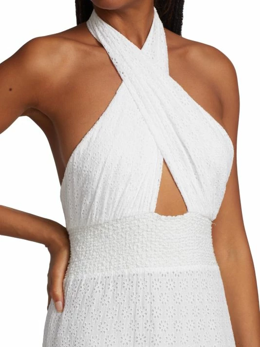 Alice + Olivia Lyndon Cross-Front Halter Maxi Dress 8 Alice + Olivia Lyndon Cross-Front Halter Maxi Dress - Image 6