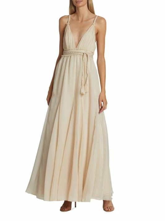 Alice + Olivia Carisa V-Neck Gown 5 Alice + Olivia Carisa V-Neck Gown - Image 3