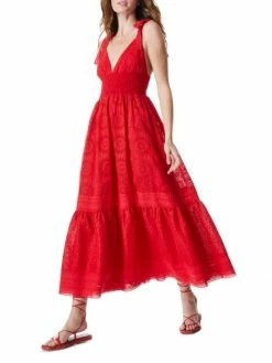 Alice + Olivia Levine Eyelet-Embroidered Maxi Dress -Alice + Olivia Sales unnamed file 527
