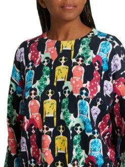 Alice + Olivia Gleeson Printed Pullover Sweater -Alice + Olivia Sales unnamed file 563