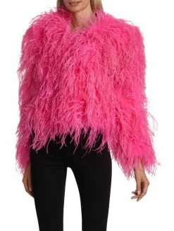 Alice + Olivia Kidman Dyed Ostrich Feather Jacket 11 Alice + Olivia Kidman Dyed Ostrich Feather Jacket -Alice + Olivia Sales unnamed file 585