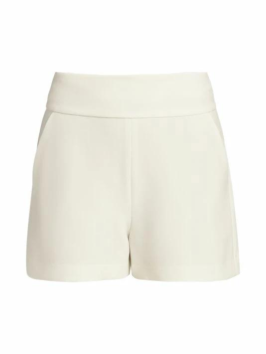 Alice + Olivia Donald High-Waist Shorts Off White 8 Alice + Olivia Donald High-Waist Shorts Off White - Image 6