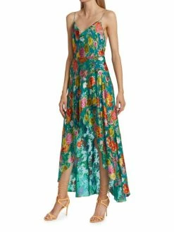 Alice + Olivia Christina Floral-Printed Hi-Lo Dress -Alice + Olivia Sales unnamed file 600