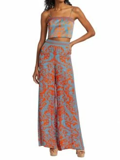 Alice + Olivia Ceresi Smocked Printed Tank -Alice + Olivia Sales unnamed file 612