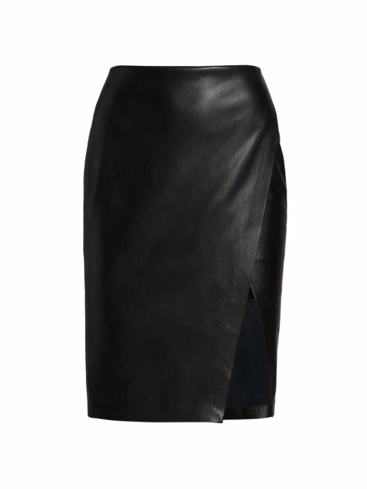 Alice + Olivia Siobhan Faux Leather Midi-Skirt 3 Alice + Olivia Siobhan Faux Leather Midi-Skirt