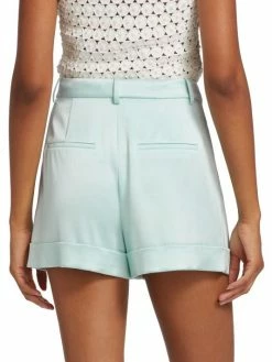 Alice + Olivia Conry Pleated Satin Shorts 13 Alice + Olivia Conry Pleated Satin Shorts -Alice + Olivia Sales unnamed file 668