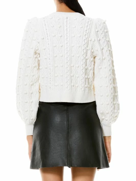 Alice + Olivia Kitty Puff-Sleeve Cardigan 5 Alice + Olivia Kitty Puff-Sleeve Cardigan - Image 3