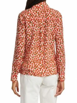 Alice + Olivia Willa Strawberry Silk Shirt 13 Alice + Olivia Willa Strawberry Silk Shirt -Alice + Olivia Sales unnamed file 713