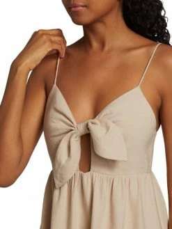 Alice + Olivia Melvina Tie-Front Cut-Out Minidress -Alice + Olivia Sales unnamed file 721