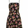Alice + Olivia Glinda Printed Smocked Crepe Minidress -Alice + Olivia Sales unnamed file 777