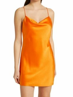 Alice + Olivia Harmony Satin Mini Slipdress -Alice + Olivia Sales unnamed file 793