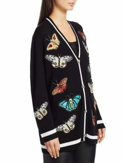 Alice + Olivia Bradford Butterfly Embroidered Cardigan -Alice + Olivia Sales unnamed file 80