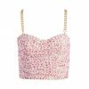 Alice + Olivia Cristi Chain-Strap Tweed Crop Top -Alice + Olivia Sales unnamed file 805