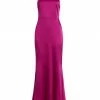 Alice + Olivia Samia Stretch Silk Gown Raspberry