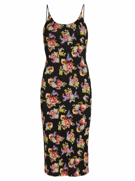 Alice + Olivia Delora Fitted Floral Midi-Dress 3 Alice + Olivia Delora Fitted Floral Midi-Dress