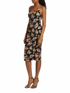 Alice + Olivia Delora Fitted Floral Midi-Dress 12 Alice + Olivia Delora Fitted Floral Midi-Dress -Alice + Olivia Sales unnamed file 839