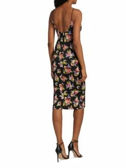 Alice + Olivia Delora Fitted Floral Midi-Dress 13 Alice + Olivia Delora Fitted Floral Midi-Dress -Alice + Olivia Sales unnamed file 840