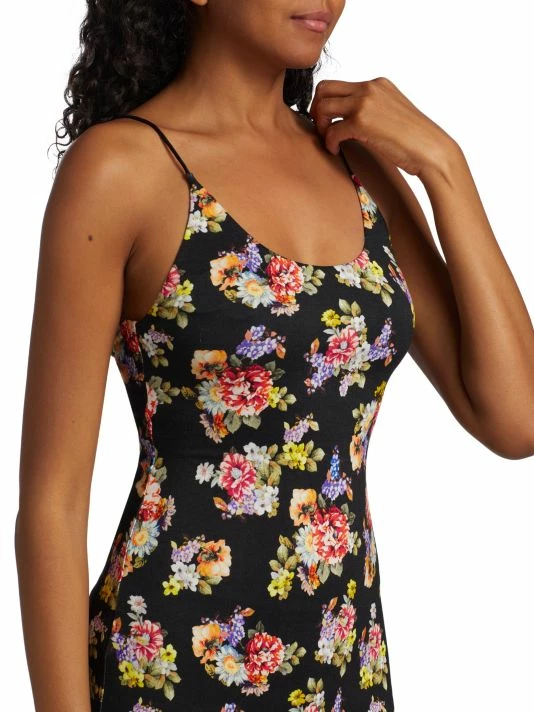 Alice + Olivia Delora Fitted Floral Midi-Dress 8 Alice + Olivia Delora Fitted Floral Midi-Dress - Image 6