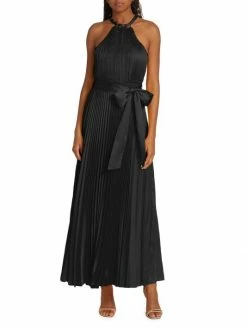 Alice + Olivia Alycia Pleated Halter Dress -Alice + Olivia Sales unnamed file 859