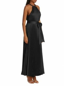Alice + Olivia Alycia Pleated Halter Dress -Alice + Olivia Sales unnamed file 860