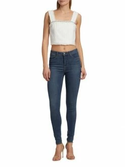 Alice + Olivia Coralie Frayed Crop Top -Alice + Olivia Sales unnamed file 879
