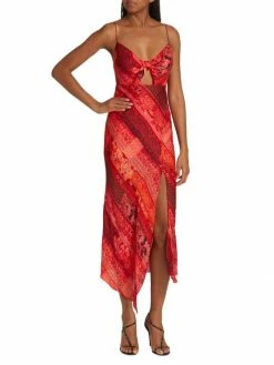 Alice + Olivia Harmony Asymmetric Midi-Dress -Alice + Olivia Sales unnamed file 887