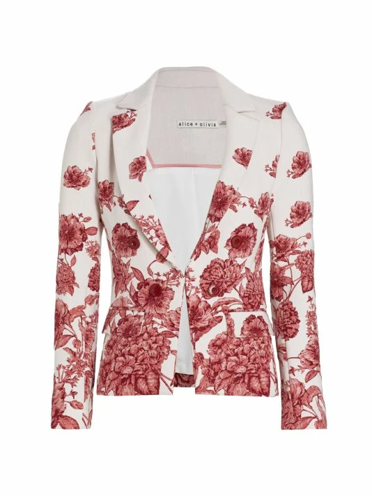 Alice + Olivia Mya Floral Jacquard Blazer 3 Alice + Olivia Mya Floral Jacquard Blazer