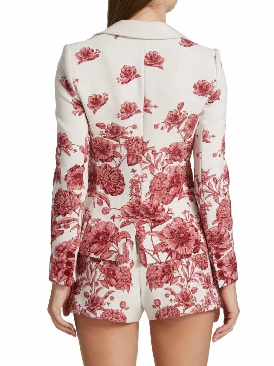 Alice + Olivia Mya Floral Jacquard Blazer 7 Alice + Olivia Mya Floral Jacquard Blazer - Image 5