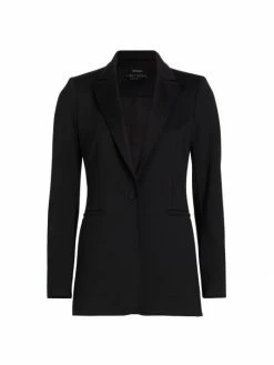 Alice + Olivia Breann Long Fitted Blazer